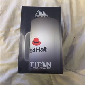 Arctic Zone White Travel Mug - Red Hat (Cockroach Labs)